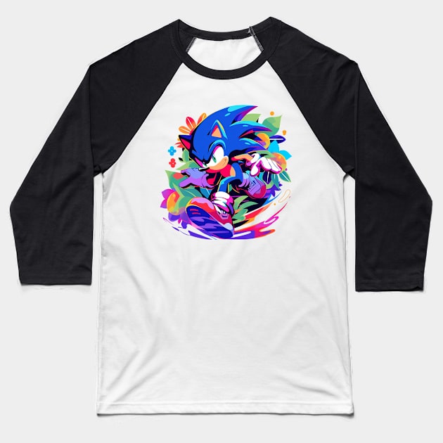 sonic Baseball T-Shirt by lets find pirate